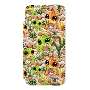 Coque-portefeuille iPhone 5 Incipio Watson™ Bébé Geckos jote personnages de dessin