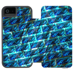 Coque-portefeuille iPhone 5 Incipio Watson™ Bleu pâturé, râpe ou effet de brique maigre