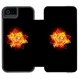 Coque-portefeuille iPhone 5 Incipio Watson™ Blooming Fire Rose