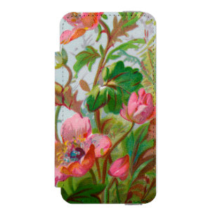 Coque-portefeuille iPhone 5 Incipio Watson™ Boîtier de portefeuille pour iPhone Jardin Hedgero