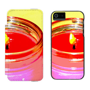 Coque-portefeuille iPhone 5 Incipio Watson™ bougie boule pop art