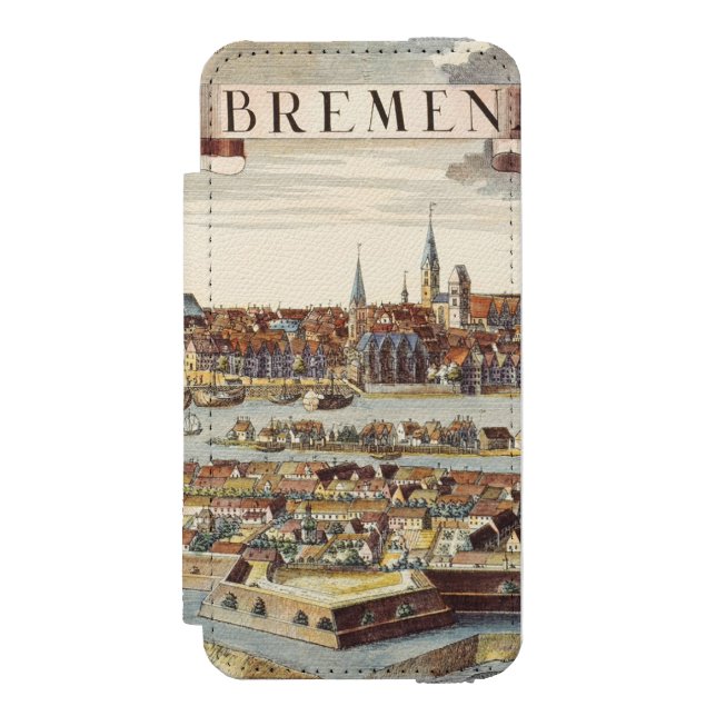 Coque Portefeuille Incipio Pour iPhone Brême, Allemagne, 1719 (Folio Devant)