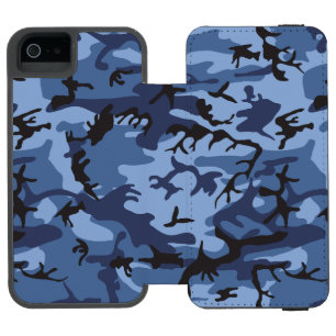 Coque-portefeuille iPhone 5 Incipio Watson™ Camouflage bleu marine, Militaire, Armée