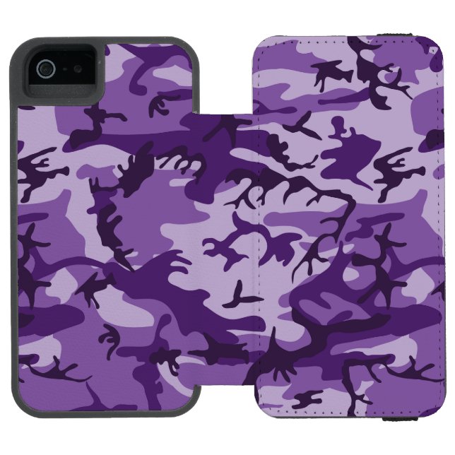 Coque Portefeuille Incipio Pour iPhone Camouflage violet, Armée (Folio Ouvert)