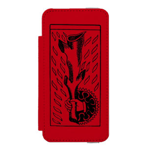 Coque-portefeuille iPhone 5 Incipio Watson™ Carte de tarot : As de Rods