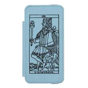Coque-portefeuille iPhone 5 Incipio Watson™ Carte de tarot : L'empereur