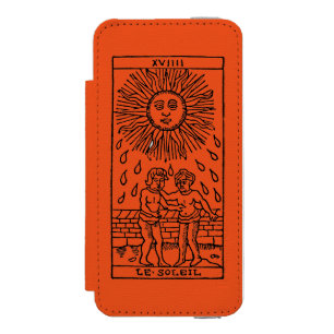Coque-portefeuille iPhone 5 Incipio Watson™ Carte de tarot : The Sun