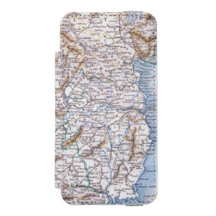 Coque-portefeuille iPhone 5 Incipio Watson™ Carte : L'Irlande, 1851