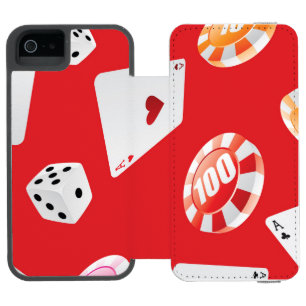 Coque-portefeuille iPhone 5 Incipio Watson™ Casino, accessoires de jeux motif 5