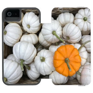 Coque-portefeuille iPhone 5 Incipio Watson™ Citrouilles fantômes avec un orange sournois Incip