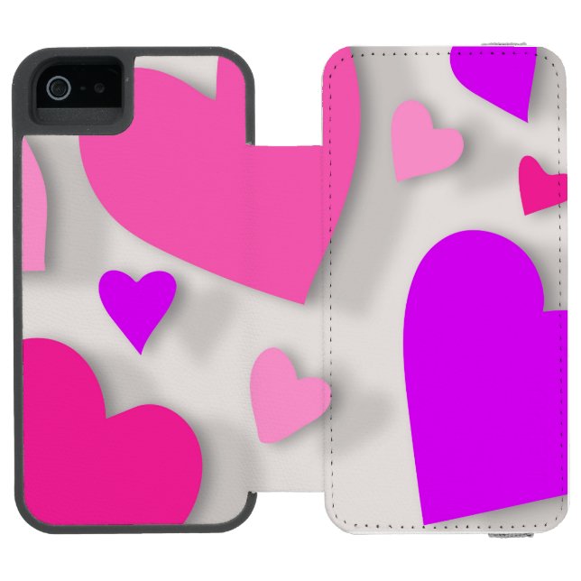 Coque Portefeuille Incipio Pour iPhone Coeur de papier décoratif 3 (Folio Ouvert)