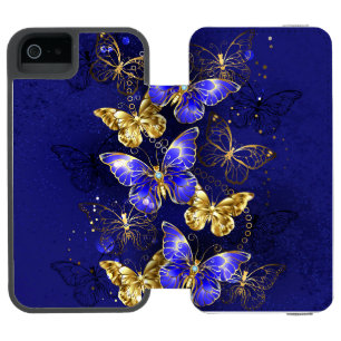 Coque-portefeuille iPhone 5 Incipio Watson™ Composition avec papillons Sapphire