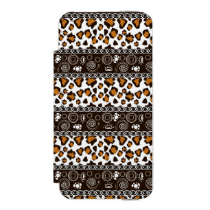 Coque-portefeuille iPhone 5 Incipio Watson™ Copie africaine avec le motif de peau de guépard