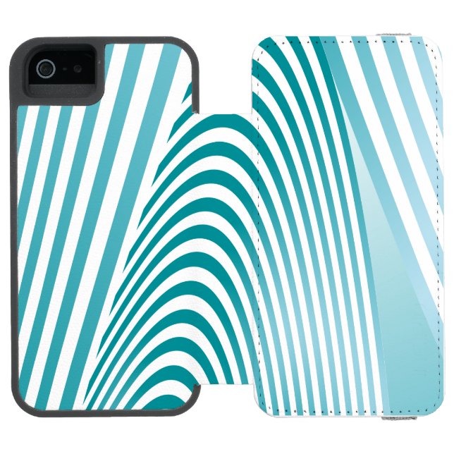 Coque Portefeuille Incipio Pour iPhone Création de Motif Abstrait 4 (Folio Ouvert)
