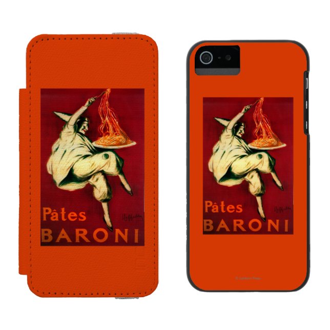 Coque Portefeuille Incipio Pour iPhone Cru PosterEurope de Baroni de pâtés (Côté par côté)