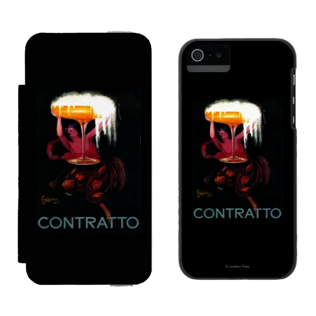 Coque Portefeuille Incipio Pour iPhone Cru PosterEurope de Contratto (Côté par côté)