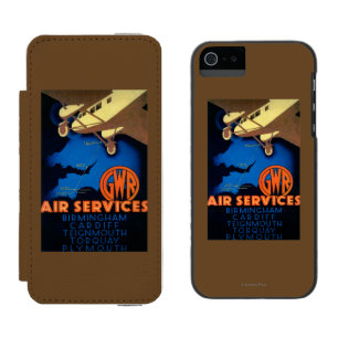 Coque-portefeuille iPhone 5 Incipio Watson™ Cru PosterEurope de services aériens de GWR