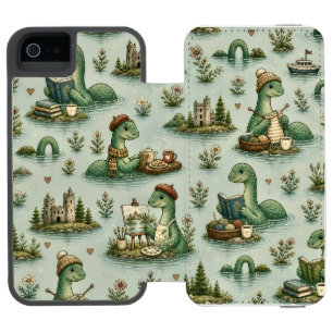 Coque-portefeuille iPhone 5 Incipio Watson™ Cryptides confortables Nessie Monstre du Loch Ness