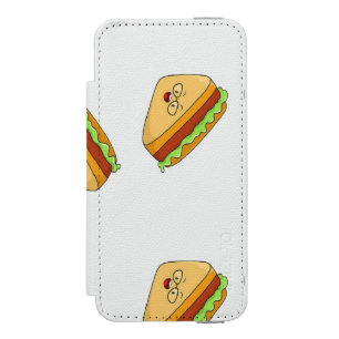 Coque-portefeuille iPhone 5 Incipio Watson™ Cute sandwichs caractère motif