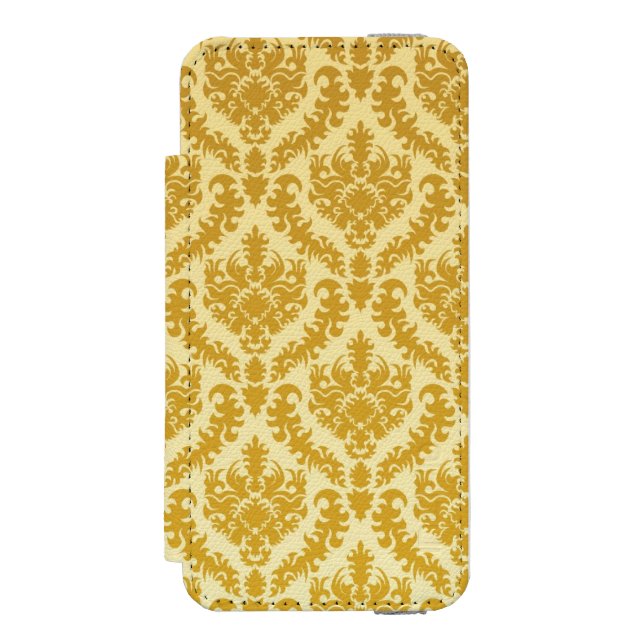 Coque Portefeuille Incipio Pour iPhone Damassé d'or (Folio Devant)