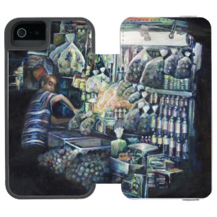 Coque-portefeuille iPhone 5 Incipio Watson™ Déplacé l'objectif, Singapour