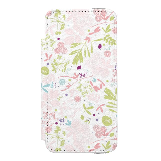 Coque Portefeuille Incipio Pour iPhone déploiement de motif floral (Folio Devant)