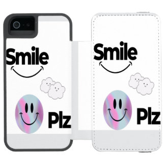 Coque-portefeuille iPhone 5 Incipio Watson™ Design Emoji mignon & Vibes positives Protection C