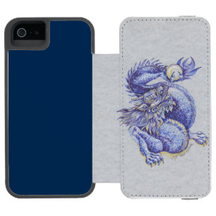 Coque-portefeuille iPhone 5 Incipio Watson™ Dragon bleu