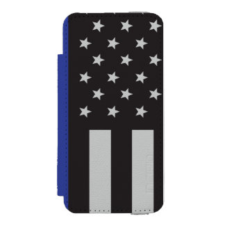 Coque-portefeuille iPhone 5 Incipio Watson™ Drapeau américain à ligne mince personnalisé