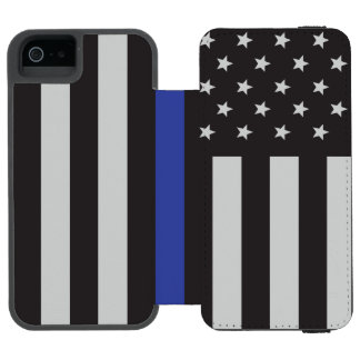 Coque-portefeuille iPhone 5 Incipio Watson™ Drapeau américain à ligne mince personnalisé