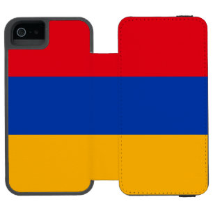 Coque-portefeuille iPhone 5 Incipio Watson™ Drapeau arménien patriotique