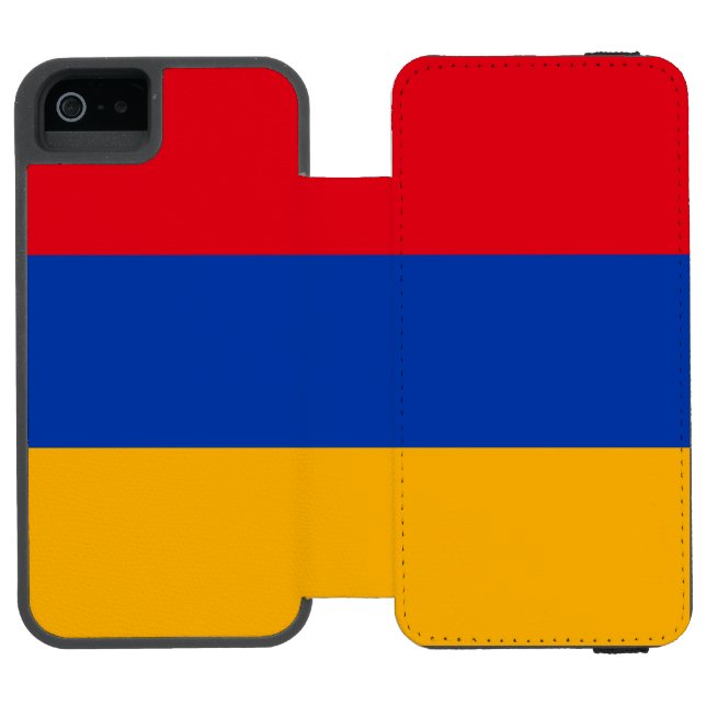 Coque Portefeuille Incipio Pour iPhone Drapeau patriotique arménien (Folio Ouvert)