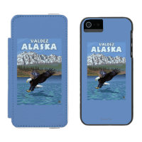 Eagle chauve plongeant - Valdez, Alaska
