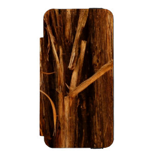 Coque-portefeuille iPhone 5 Incipio Watson™ Écorce de bois texturé de cèdre