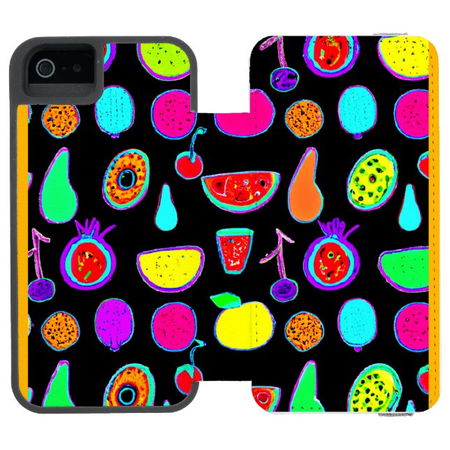 Coque Portefeuille Incipio Pour iPhone Explosion tropicale (Folio Ouvert)