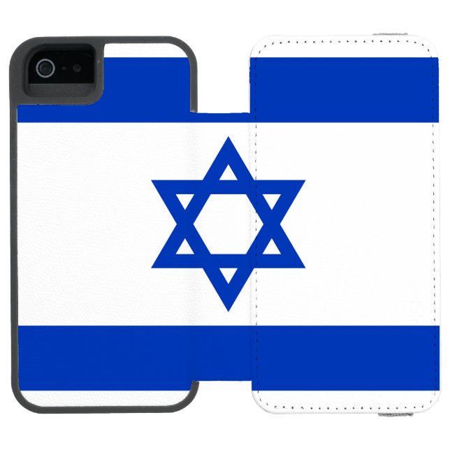Coque Portefeuille Incipio Pour iPhone Flag of Israel (Folio Ouvert)