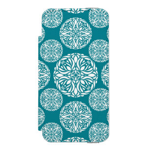 Coque-portefeuille iPhone 5 Incipio Watson™ Flocon de neige floral d'hiver