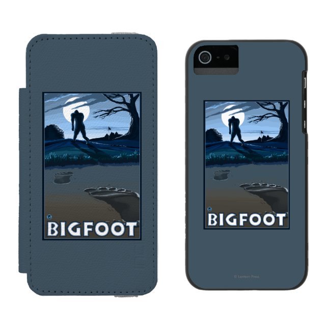 Coque Portefeuille Incipio Pour iPhone Grand pied marchant par le terrain de golf (Côté par côté)