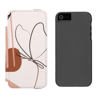 Coque-portefeuille iPhone 5 Incipio Watson™ Housse pour ordinateur portable botanique abstrait