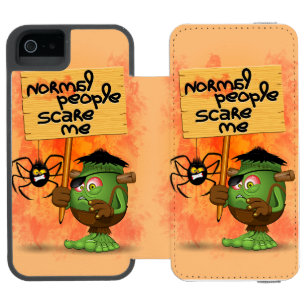 Coque-portefeuille iPhone 5 Incipio Watson™ Humorous Frankenstein