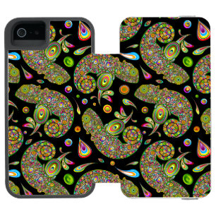 Coque-portefeuille iPhone 5 Incipio Watson™ Imaginaire psychédélique de Chameleon