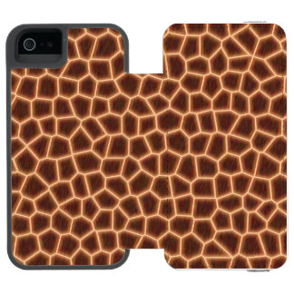Coque-portefeuille iPhone 5 Incipio Watson™ Impression de girafe