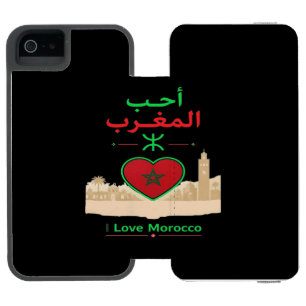 Coque-portefeuille iPhone 5 Incipio Watson™ J'aime le Maroc