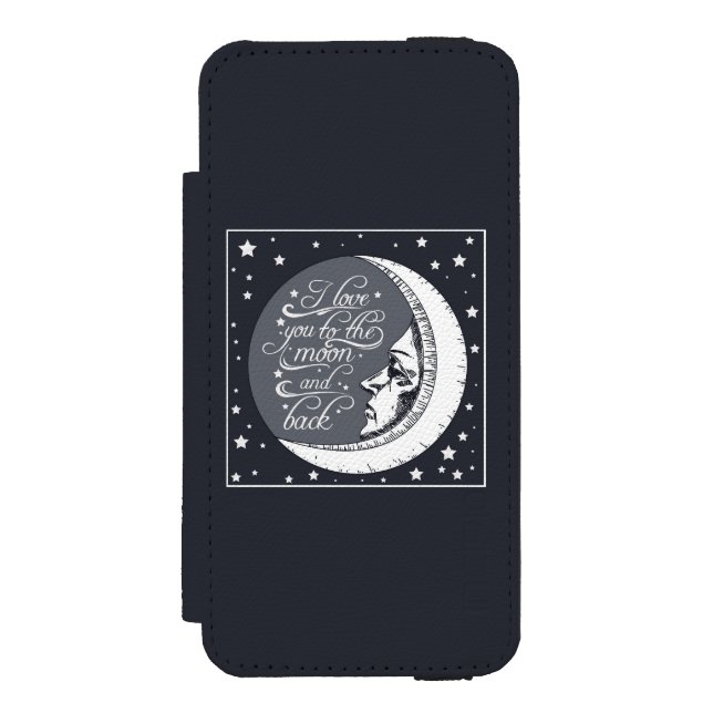 Coque Portefeuille Incipio Pour iPhone Je t'aime à la lune et au dos (Folio Devant)