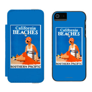 Coque-portefeuille iPhone 5 Incipio Watson™ La Californie échoue l'affiche promotionnelle
