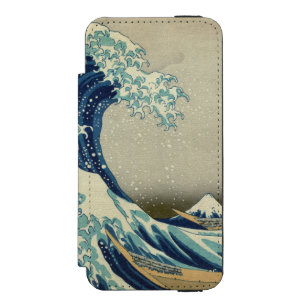 Coque-portefeuille iPhone 5 Incipio Watson™ La grande vague outre de Kanagawa