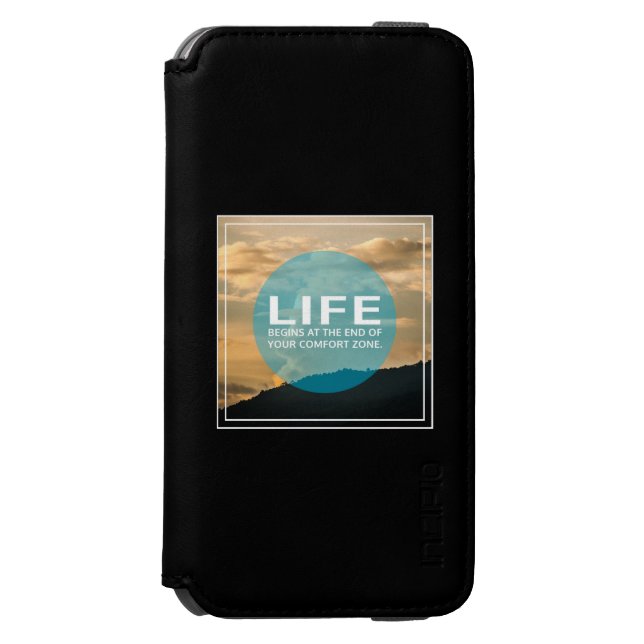 Coque Portefeuille Incipio Pour iPhone La vie commence (Folio Devant)