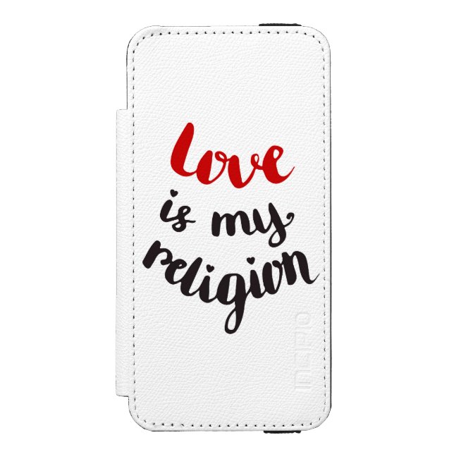 Coque Portefeuille Incipio Pour iPhone L'amour est ma religion (Folio Devant)