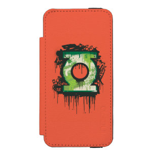 Coque-portefeuille iPhone 5 Incipio Watson™ Lanterne verte - Symbole d'innocence tordue