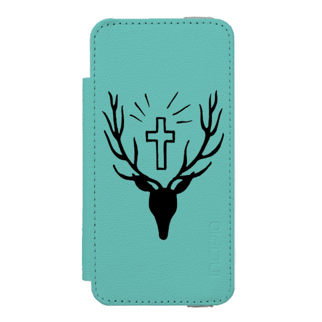 Coque Portefeuille Incipio Pour iPhone Le mâle de Hubert de saint (Folio Devant)